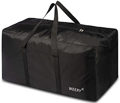 Extra Large Duffle Bag,96L Lightweight Travel Bag, Foldable Waterproof Duffel Bag for Men Women,Black