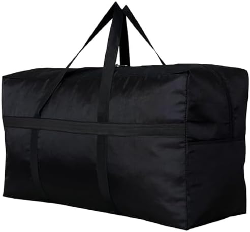 Extra Large Storage Duffle Bag for Travel, Black Oversized Giant Big Traveling Duffle Bag
